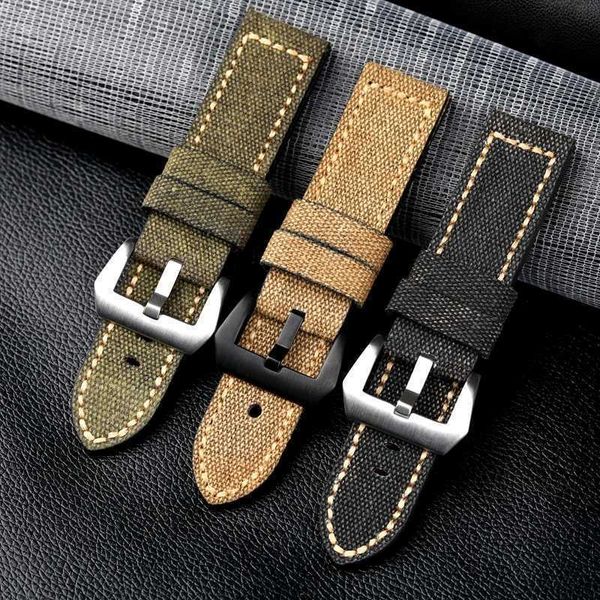 canvas leather watchband 20 22 24 26mm black green brown denim thick material retro military strap, Black;brown
canvas leather watchband 20 22 24 26mm black green brown denim thick material retro military strap, Black;brown