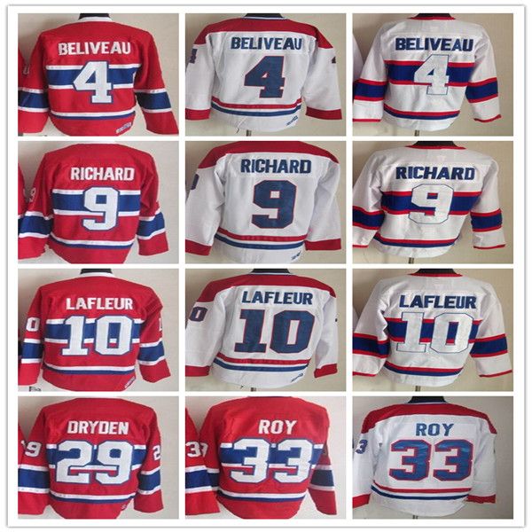 vintage montreal hockey jerseys 10 guy lafleur 4 jean beliveau 9 maurice richard 29 ken dryden 33 patrick roy retro ccm uniforms, Black;red
vintage montreal hockey jerseys 10 guy lafleur 4 jean beliveau 9 maurice richard 29 ken dryden 33 patrick roy retro ccm uniforms, Black;red