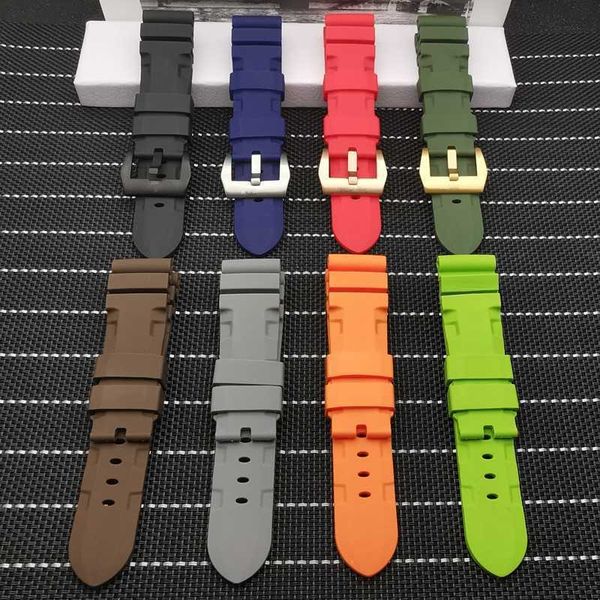 24mm 26mm waterproof silicone watchband replace for strap for panerai submersible radiomir sport rubber strap, Black;brown
24mm 26mm waterproof silicone watchband replace for strap for panerai submersible radiomir sport rubber strap, Black;brown