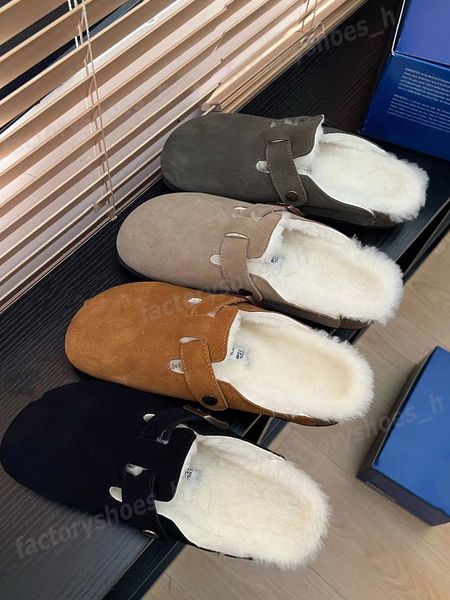 fur boston slippers cork flat slipper women wool slides winter fluffy furry sandals wrapped toe suede sandal thick soled casual shoes german, Black
fur boston slippers cork flat slipper women wool slides winter fluffy furry sandals wrapped toe suede sandal thick soled casual shoes german, Black