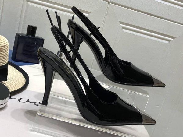 5698260 dress shoes vesper slingback pumps patent leather high heels sandals for women size 35-41, Black
5698260 dress shoes vesper slingback pumps patent leather high heels sandals for women size 35-41, Black