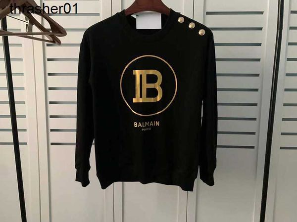 men's hoodies designer sweatshirts winter new balman cotton loose letter button long sleeve sweater lovers hoodie, Black
men's hoodies designer sweatshirts winter new balman cotton loose letter button long sleeve sweater lovers hoodie, Black