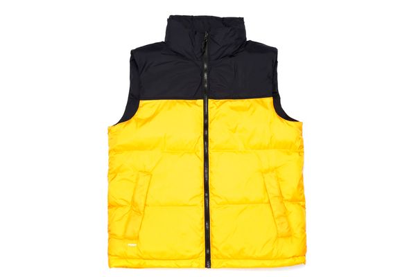 down jacket vest keep warm winter jacket yellow men and women thicken outdoor coat essential cold protection, Black;white 
down jacket vest keep warm winter jacket yellow men and women thicken outdoor coat essential cold protection, Black;white