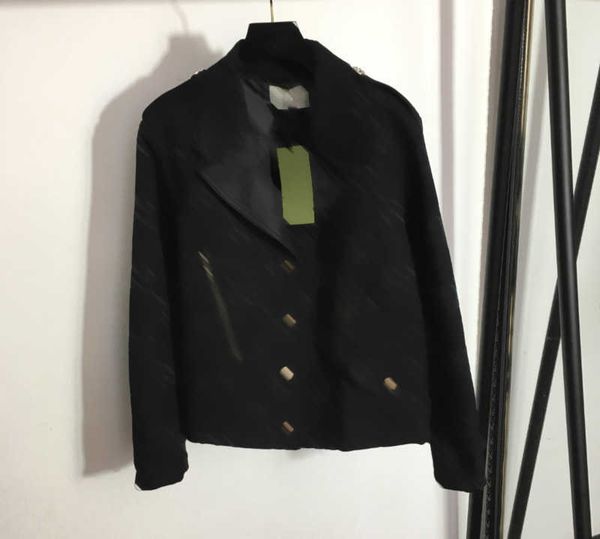 jacket womens jacquard letter zipper decoration custom button lapel long sleeve jackets soft lining short style designer coats women apparel, Black;brown
jacket womens jacquard letter zipper decoration custom button lapel long sleeve jackets soft lining short style designer coats women apparel, Black;brown