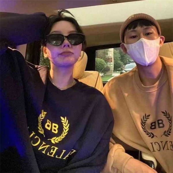 fashion couples balencigas hoodies women's sweaters men's autumn winter round neck pullover loose ears of wheat bb printed student, Black
fashion couples balencigas hoodies women's sweaters men's autumn winter round neck pullover loose ears of wheat bb printed student, Black