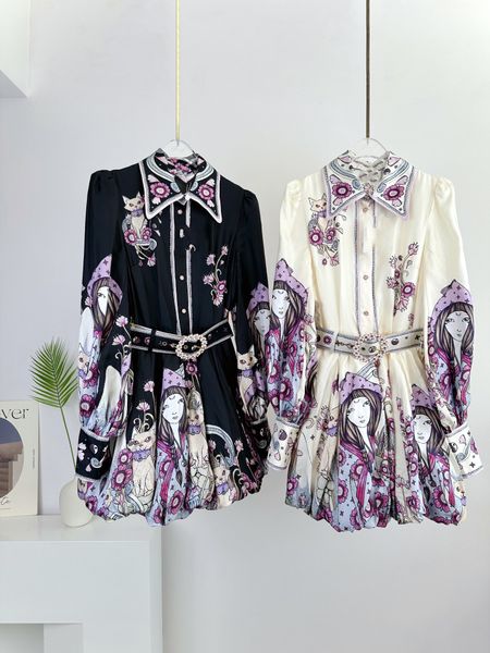 casual dresses 2022 australian designer designed new style bubble sleeve shirt dress in autumn and winter, Black;gray
casual dresses 2022 australian designer designed new style bubble sleeve shirt dress in autumn and winter, Black;gray