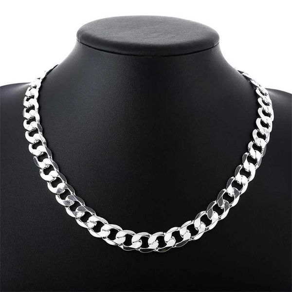 special offer 925 sterling silver necklace for men classic 12mm chain 18-30 inches fine fashion brand jewelry party wedding gift
special offer 925 sterling silver necklace for men classic 12mm chain 18-30 inches fine fashion brand jewelry party wedding gift