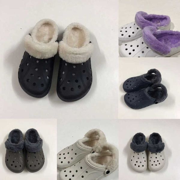men and womens hole shoes fur sandals new warm wool slides cave casual cotton slippers solid color flip flops, Black
men and womens hole shoes fur sandals new warm wool slides cave casual cotton slippers solid color flip flops, Black