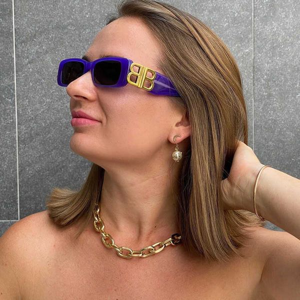 20220 new paris fashion double b letter men's and women's anti ultraviolet sunglass hip hop style, White;black
20220 new paris fashion double b letter men's and women's anti ultraviolet sunglass hip hop style, White;black