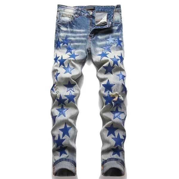 plus size designer jeans mens denim embroidery pants fashion holes trouser us size hip hop distressed zipper trousers for male 2023 sell, Blue
plus size designer jeans mens denim embroidery pants fashion holes trouser us size hip hop distressed zipper trousers for male 2023 sell, Blue