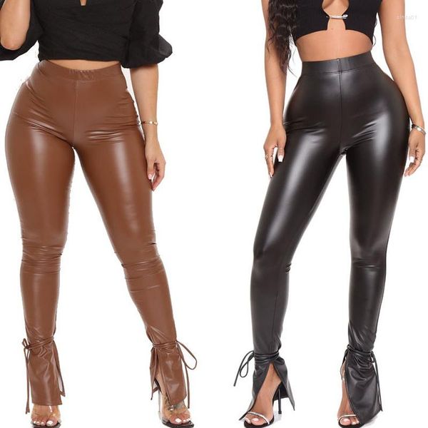 women's pants pu leggins flared women black shiny thin femme fitness elastic trousers stretch plus size leather leggings, Black;white
women's pants pu leggins flared women black shiny thin femme fitness elastic trousers stretch plus size leather leggings, Black;white