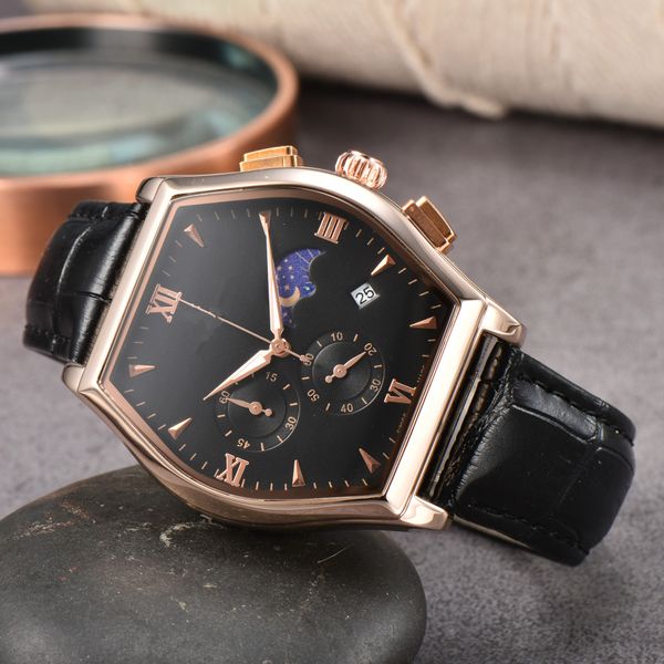 luxury men's leather strap multi-function quartz watch alloy steel shell with calendar function casual wear, Slivery;brown
luxury men's leather strap multi-function quartz watch alloy steel shell with calendar function casual wear, Slivery;brown