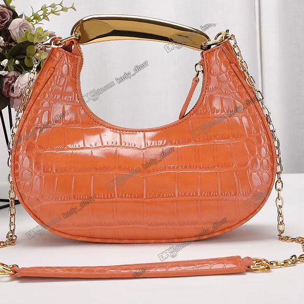 shiny stamped crocodile leather bianca mini hobo bag designer gold tone sculptural metal handle handbag detachable chain strap with leather
shiny stamped crocodile leather bianca mini hobo bag designer gold tone sculptural metal handle handbag detachable chain strap with leather