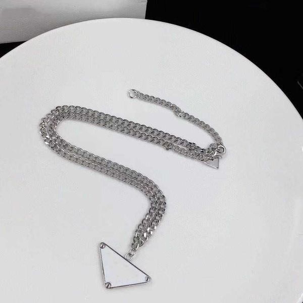 womens mens luxury designer necklace chain fashion jewelry black white p triangle pendant design party silver hip hop punk men 2022
womens mens luxury designer necklace chain fashion jewelry black white p triangle pendant design party silver hip hop punk men 2022