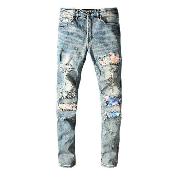 y2k mens designer fashion ripped brand black patch slim fit elastic jeans 659 skinny low waist scratch cross mid purple blue
y2k mens designer fashion ripped brand black patch slim fit elastic jeans 659 skinny low waist scratch cross mid purple blue