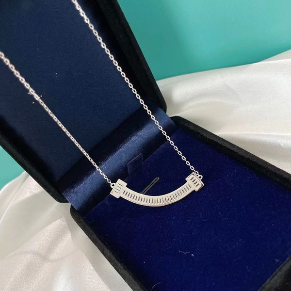 luxury pendant necklace s925 sterling silver double t full crystal smile moon shape charm short chain choker for fashion women jewelry
luxury pendant necklace s925 sterling silver double t full crystal smile moon shape charm short chain choker for fashion women jewelry