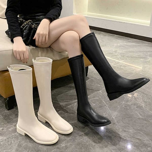 boots women's knee high soft pu women long slip on woman boot thick platform leather female shoes autumn winter 2022 y2210, Black
boots women's knee high soft pu women long slip on woman boot thick platform leather female shoes autumn winter 2022 y2210, Black
