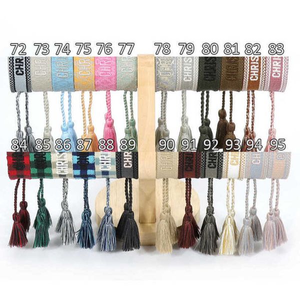 women's luxury fashion bracelets brand bangle d designer jewelry embroidered word bracelet letter rope woven tassel simple trinket girl, Black
women's luxury fashion bracelets brand bangle d designer jewelry embroidered word bracelet letter rope woven tassel simple trinket girl, Black