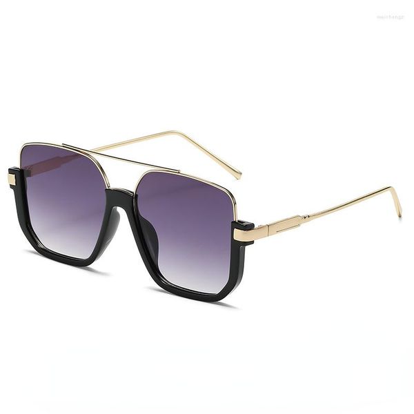 622s s 2022 men's double beam large frame anti blue-ray retro glasses ins lower semi-rimless square for women, White;black
622s s 2022 men's double beam large frame anti blue-ray retro glasses ins lower semi-rimless square for women, White;black