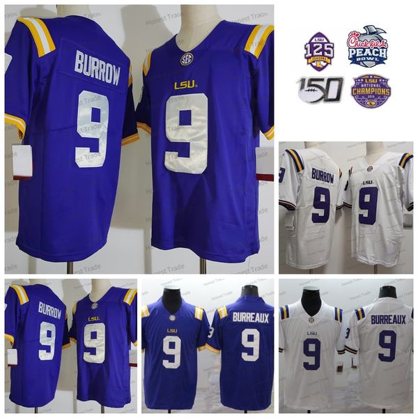 college 9 joe burrow football jersey lsu tigers 9 burreaux purple white mens jerseys 125th patch, Black
college 9 joe burrow football jersey lsu tigers 9 burreaux purple white mens jerseys 125th patch, Black
