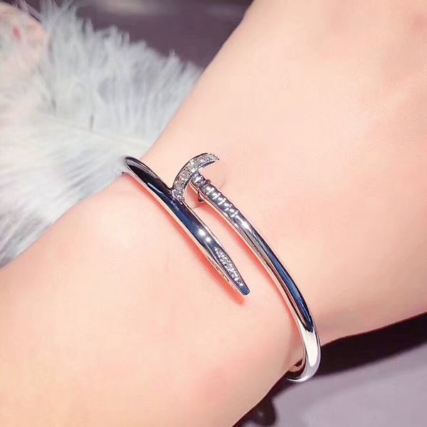 european and american popular nail bangle fashion designer couple valentines day wedding gift 316l stainless steel jewelry factory wholesale, Black
european and american popular nail bangle fashion designer couple valentines day wedding gift 316l stainless steel jewelry factory wholesale, Black