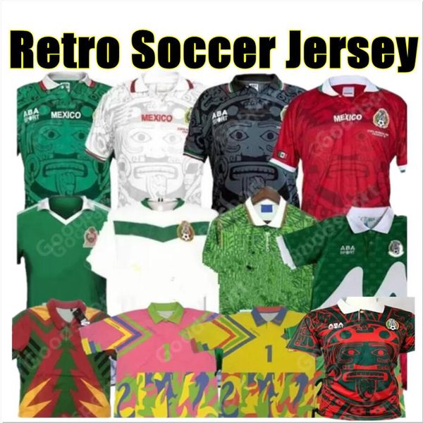 1986 1998 vintage mexico retro soccer jerseys blanco hernandez blanco uniforms 1994 jorge campos goalkeeper football shirt espinoza sanchez, Black;yellow
1986 1998 vintage mexico retro soccer jerseys blanco hernandez blanco uniforms 1994 jorge campos goalkeeper football shirt espinoza sanchez, Black;yellow