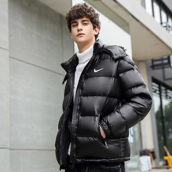 down jacket men's 2022 winter new style casual thickened warm shiny men clothing, Black
down jacket men's 2022 winter new style casual thickened warm shiny men clothing, Black