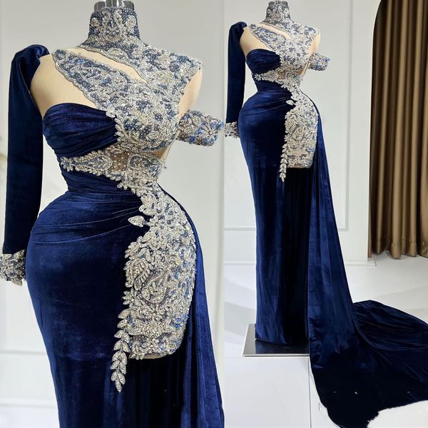 2022 arabic aso ebi velvet sheath prom dresses lace beaded crystals evening formal party second reception birthday engagement gowns dress zj, Black
2022 arabic aso ebi velvet sheath prom dresses lace beaded crystals evening formal party second reception birthday engagement gowns dress zj, Black