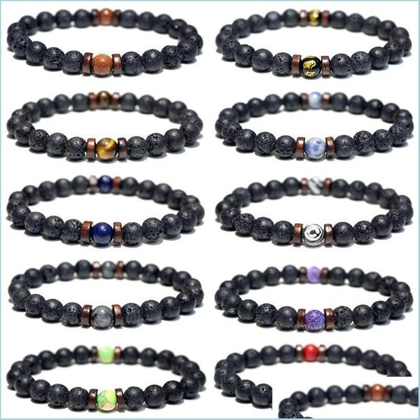 charm bracelets wooden wood spacer 8mm black lave stone beads bracelet volcanic essential oil diffuser chakras friendships jewelry d dh7xt, Golden;silver
charm bracelets wooden wood spacer 8mm black lave stone beads bracelet volcanic essential oil diffuser chakras friendships jewelry d dh7xt, Golden;silver