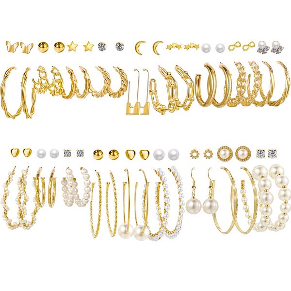 other gold pearl earrings set for women girls fashion chain link hoop stud drop dangle boho statement paperclip hypoallergenic birth amdko, Golden;silver
other gold pearl earrings set for women girls fashion chain link hoop stud drop dangle boho statement paperclip hypoallergenic birth amdko, Golden;silver
