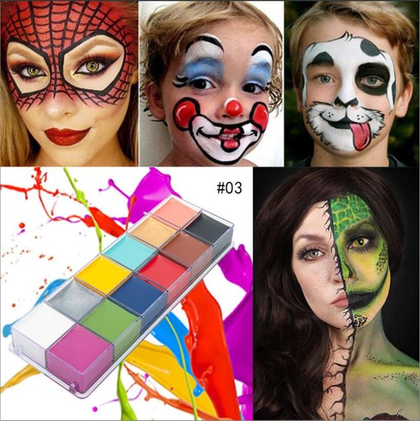 halloween uv glow blacklight body paint 12 colors glow face painting oil based for neon fluorescent paintings palette
halloween uv glow blacklight body paint 12 colors glow face painting oil based for neon fluorescent paintings palette