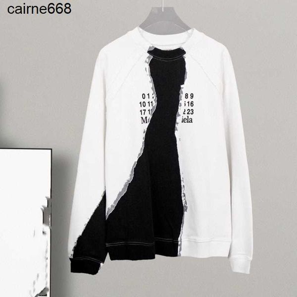 women's sweaters designer autumn new mm margera stitch speckle round neck sweater loose men's women's casual long sleeve cott, White;black
women's sweaters designer autumn new mm margera stitch speckle round neck sweater loose men's women's casual long sleeve cott, White;black