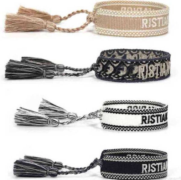 fashion luxury women bracelets brand d designer bangle jewelry bohemian female embroidered letter hand woven tassel rope bracelet men girl f, Golden;silver
fashion luxury women bracelets brand d designer bangle jewelry bohemian female embroidered letter hand woven tassel rope bracelet men girl f, Golden;silver