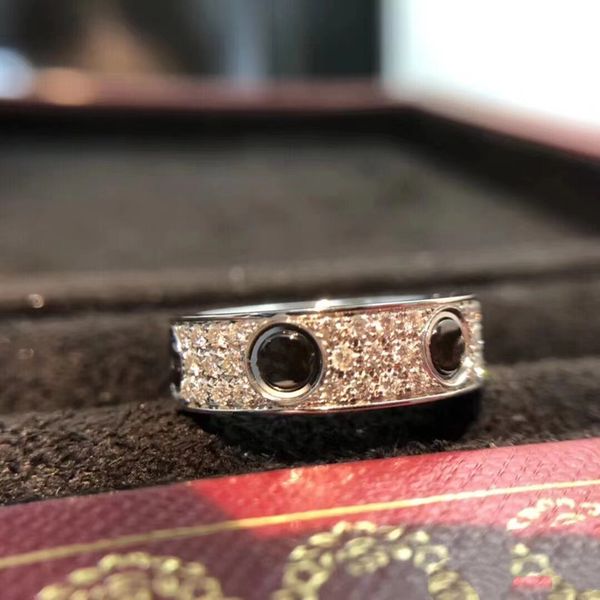new full black diamond screw pattern ring mens rings classic men titanium steel designer for women luxury gifts woman girl gold silver rose
new full black diamond screw pattern ring mens rings classic men titanium steel designer for women luxury gifts woman girl gold silver rose