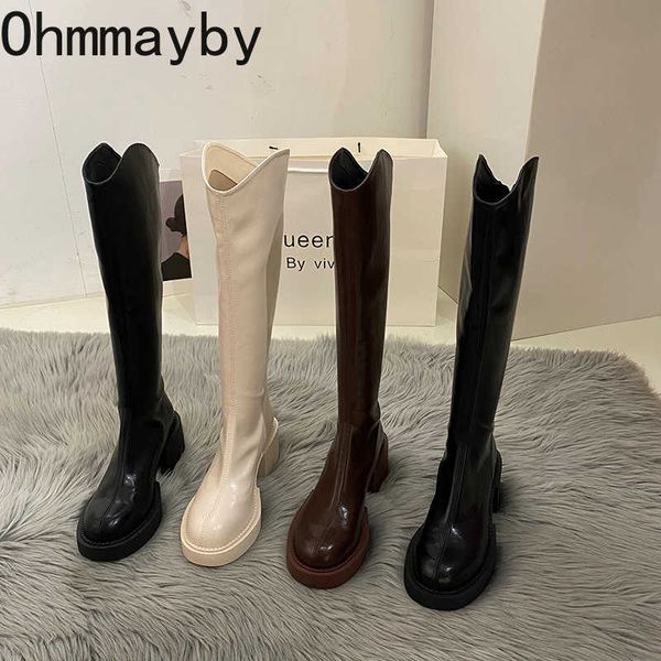 boots 2022 winter women thigh high fashion leather knee- thick sole heel ladies elegant long knight shoes y2210, Black
boots 2022 winter women thigh high fashion leather knee- thick sole heel ladies elegant long knight shoes y2210, Black