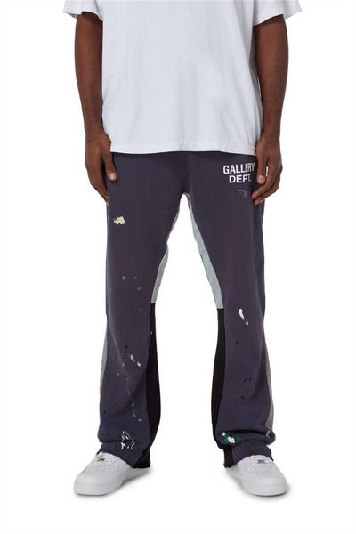 hip hop gallerydepts designer pants hand-painted correct version ink splashing splicing drawcord high street micro sports, Black
hip hop gallerydepts designer pants hand-painted correct version ink splashing splicing drawcord high street micro sports, Black