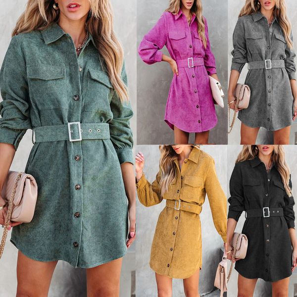 casual dresses turn down collar women solid mini dress autumn winter corduroy straight office female single breasted shirts, Black;gray
casual dresses turn down collar women solid mini dress autumn winter corduroy straight office female single breasted shirts, Black;gray