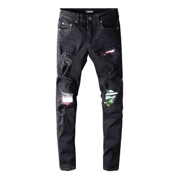 y2k mens designer trendy ripped black hole patch stretch jeans 646 skinny low waist scratch cross mid purple blue cotton pockets casual
y2k mens designer trendy ripped black hole patch stretch jeans 646 skinny low waist scratch cross mid purple blue cotton pockets casual
