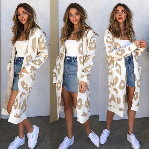 women's knits autumn winter fashion women knitted print long sleeve cardigan sweater coat casual loose open stitch cardigans outwear, White
women's knits autumn winter fashion women knitted print long sleeve cardigan sweater coat casual loose open stitch cardigans outwear, White