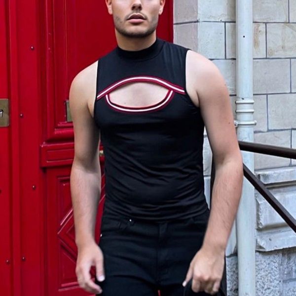 men's t shirts leisure hollow out vest every muscular man can wear a vest, White;black
men's t shirts leisure hollow out vest every muscular man can wear a vest, White;black