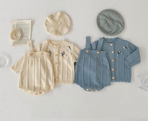 3m-2t ins baby girls cardigan with flower embroidery knitted sweater and romper 100% cotton boutique for girl spring fall clothing 86052, Blue
3m-2t ins baby girls cardigan with flower embroidery knitted sweater and romper 100% cotton boutique for girl spring fall clothing 86052, Blue