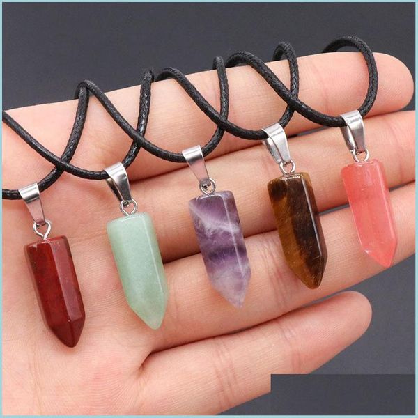 pendant necklaces natural stone crystal charms hexagon column pendant necklaces amethyst tiger eye rose quartz wholesale jewelry for dhg4a, Silver
pendant necklaces natural stone crystal charms hexagon column pendant necklaces amethyst tiger eye rose quartz wholesale jewelry for dhg4a, Silver
