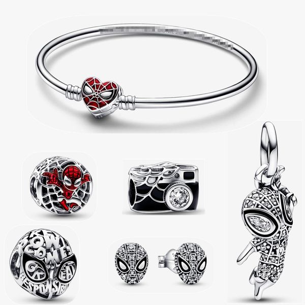spider earnail stud charm beads diy fit pandora style new bracelet women designer jewelry, Golden;silver
spider earnail stud charm beads diy fit pandora style new bracelet women designer jewelry, Golden;silver