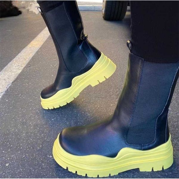 retail 2022 women designer medium pu boots new thick soled warm elastic shoes round head leisure platform boots, Black
retail 2022 women designer medium pu boots new thick soled warm elastic shoes round head leisure platform boots, Black