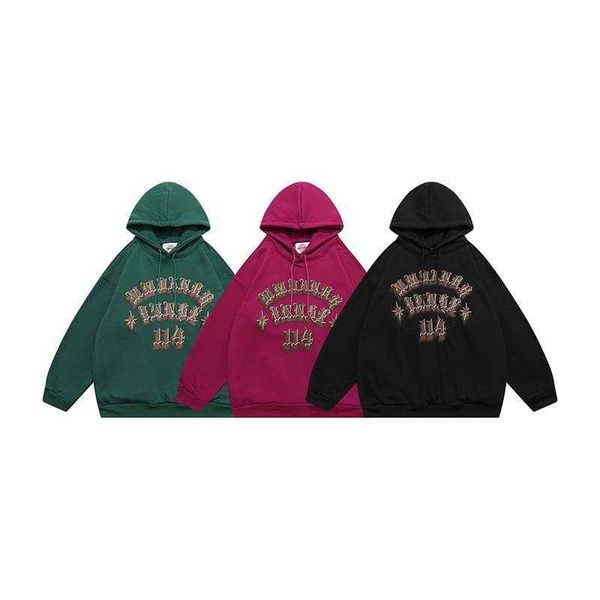 high street lettering plush hoodie men's ins fashion brand loose casual hoodie wear, Black
high street lettering plush hoodie men's ins fashion brand loose casual hoodie wear, Black
