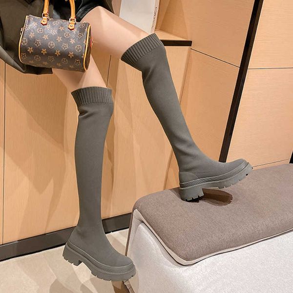 boots over-the-knee women's 2022 autumn and winter new thick-soled high elastic thin slim socks botas mujer y2210, Black
boots over-the-knee women's 2022 autumn and winter new thick-soled high elastic thin slim socks botas mujer y2210, Black