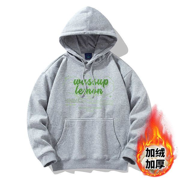 2022 new pullover sweater men's plush thickened hoodie brand and women's lovers' top, Black
2022 new pullover sweater men's plush thickened hoodie brand and women's lovers' top, Black