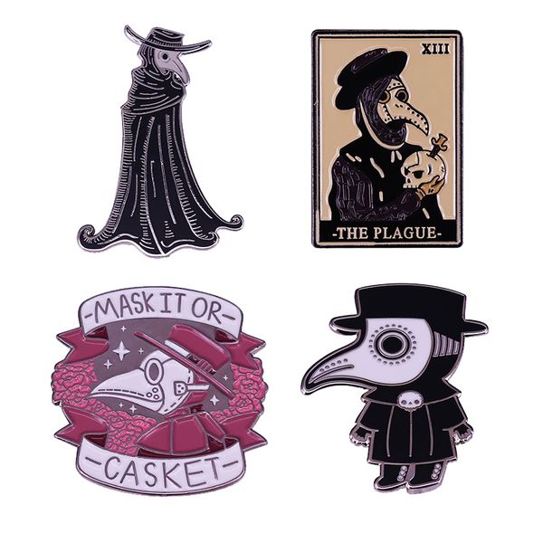 other fashion accessories gothic doctor plague death tarot enamel brooch pins metal badges lapel pin brooches jackets jeans fashion jewelry, Silver
other fashion accessories gothic doctor plague death tarot enamel brooch pins metal badges lapel pin brooches jackets jeans fashion jewelry, Silver