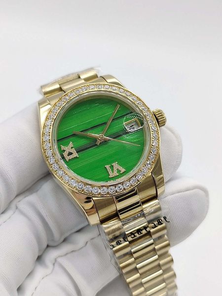 fashion lady automatic movement watches 31mm diamond womens stainless steel watch wristwatches waterproof woman wristwatch party gifts for l, Slivery;brown
fashion lady automatic movement watches 31mm diamond womens stainless steel watch wristwatches waterproof woman wristwatch party gifts for l, Slivery;brown
