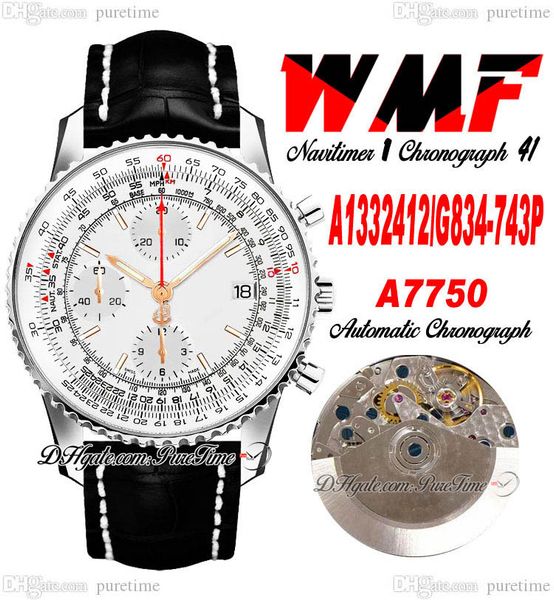 wmf a1332412-g834-743p eta a7750 automatic chronograph mens watch silver dial stick markers black leahter strap with white line super editio, Slivery;brown
wmf a1332412-g834-743p eta a7750 automatic chronograph mens watch silver dial stick markers black leahter strap with white line super editio, Slivery;brown